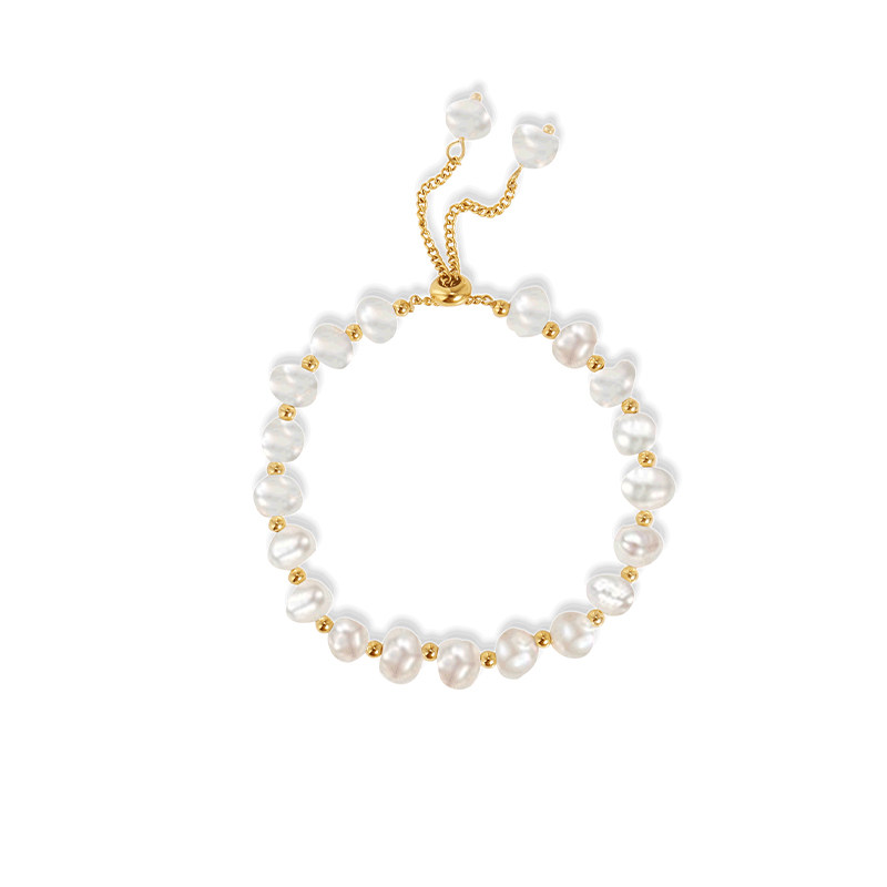 巴洛克天然淡水花式珍珠ins感手链 badujewellery手链