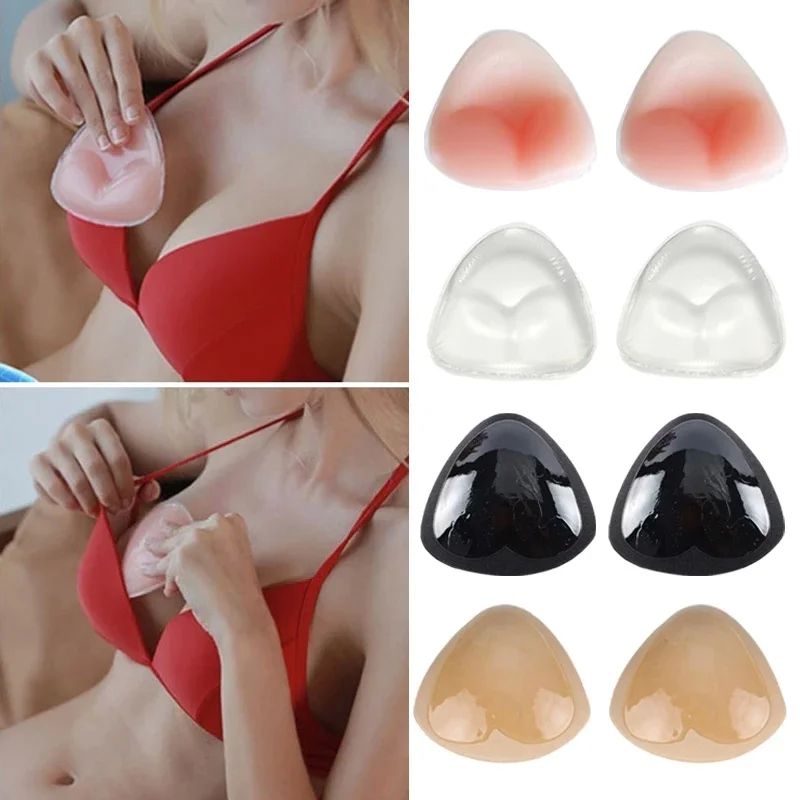 Silicone Bra Inserts Breast Pads Sticky Push-up Women Push - 图1