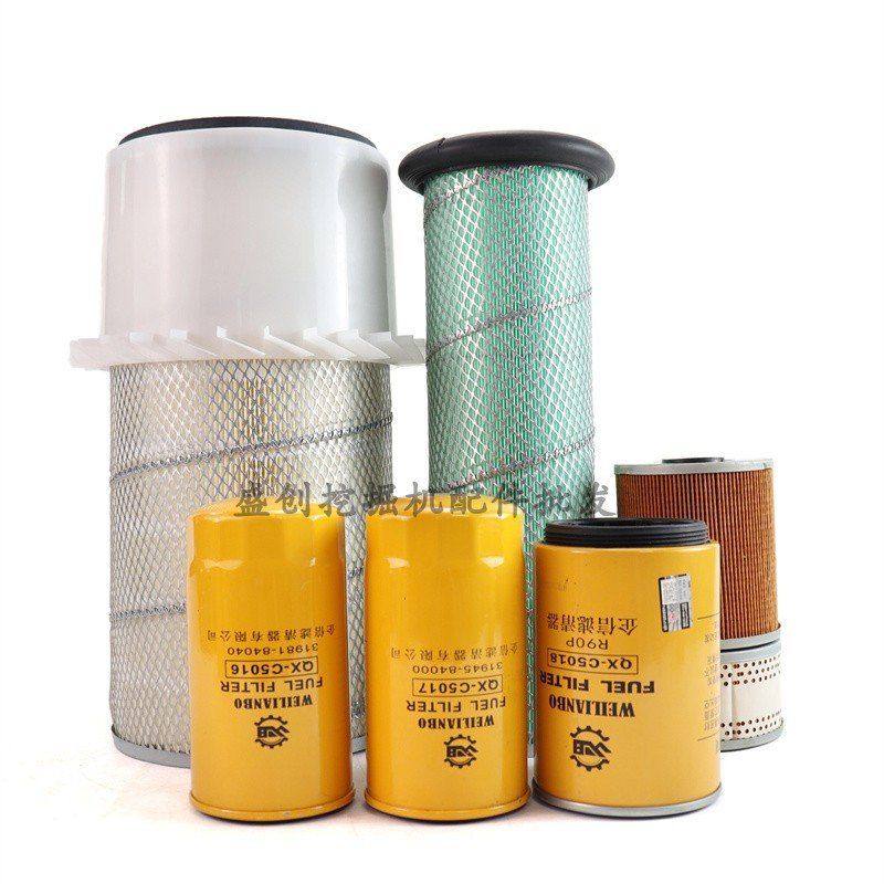 现代挖掘机R215 225-7三菱空气机油柴油油水滤芯液压回油进油配件,淘宝优惠券,粉丝福利购,淘宝优惠卷