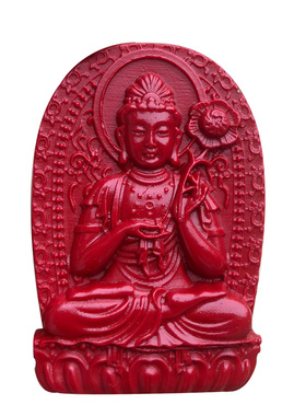 朱砂大势至本命佛守护神观音吊坠十二生肖马护身菩萨男女款项链