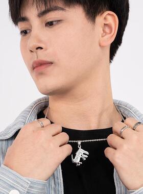 可刻字高级感吊坠毛衣链生日送礼