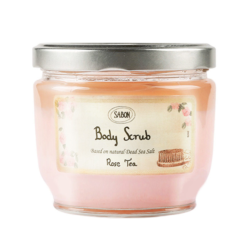 以色列sabon玫瑰死海盐全身磨砂膏 SekretUrody海外身体磨砂膏/去角质膏