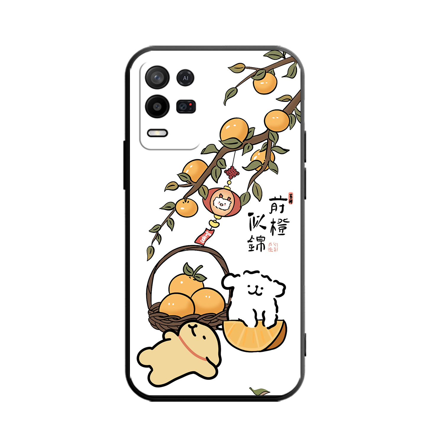 适用于realmeq3i手机壳narzo30/真我q3i/8/v13硅胶RMX3041软RMX3241中国风rmx3041卡通rmx3241彩绘rmx3042女 - 图3