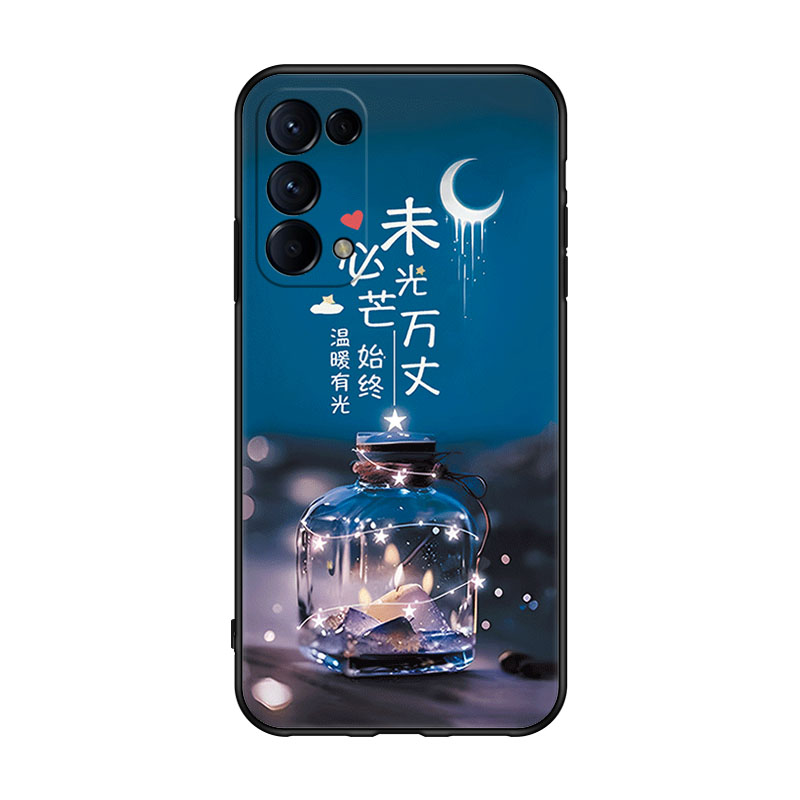 适用OPPOReno5pro手机壳PDSM00文字oop r5pro软硅胶Ren05pr0防摔Reno5pro情侣opreno5pro卡通0PP0Ren05pr0女 - 图3