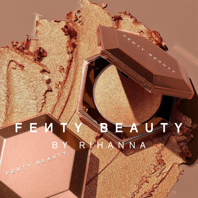 Fenty Beauty海外旗舰店FENTYBEAUTY蕾哈娜星钻炸弹3D高光粉饼3代 干邑蜜金色0