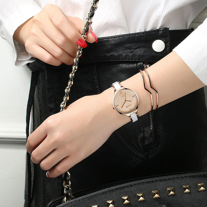 2020新款德国利格陶瓷防水石英女表 利格手表国产腕表