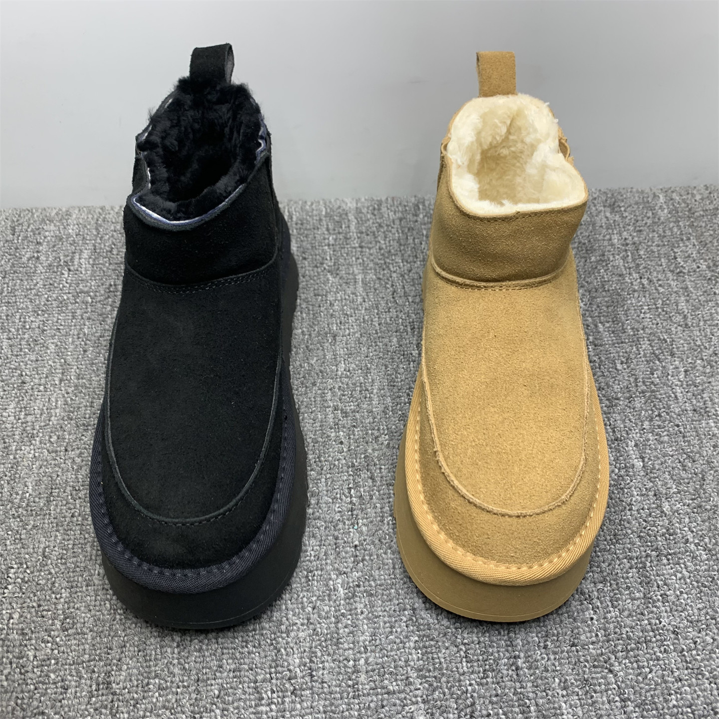 撤柜处理真皮厚底雪地靴女2025冬季新款磨砂牛皮加厚保暖雪地棉鞋,淘宝优惠券,粉丝福利购,淘宝优惠卷