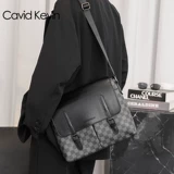 Cavid Kevin European и American Men's Ski Ski Phouse Bag Casual с большой каплей мессенджерный сумка мода модная сетка Gongwen Кожаная сумка