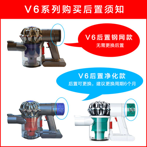 适配dyson戴森吸尘器配件V6 V8 V10 V11过滤网V7前置后置滤芯滤网 - 图1