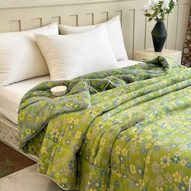 A类全棉双层纱被子被芯冬季纯棉冬被春秋被可机洗4斤加厚保暖棉被,淘宝优惠券,粉丝福利购,淘宝优惠卷