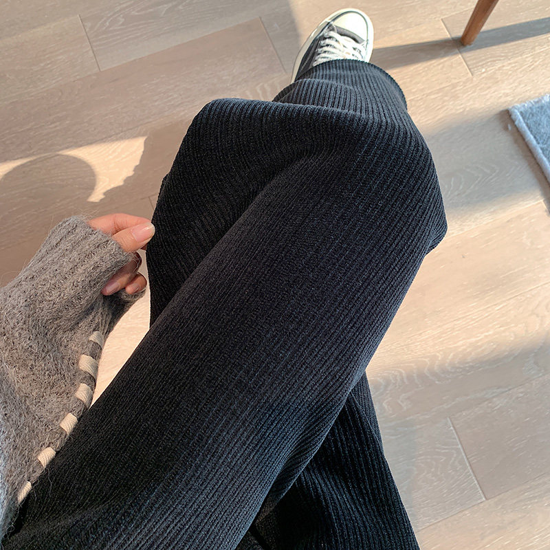 雪尼尔阔腿裤女秋冬季休闲 星娅妃休闲裤