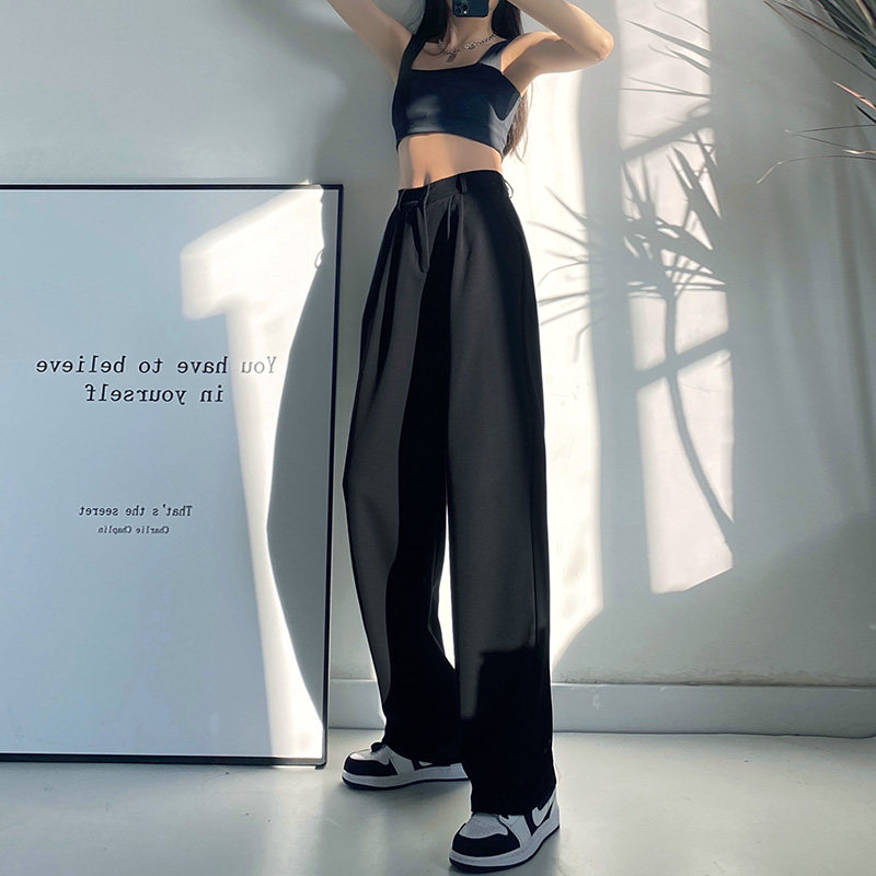 黑色西装裤女春秋冬季高腰休闲裤子 星娅妃休闲裤