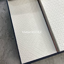 Flame retardant leather rhomboid braided textured leather soft bag braided small creaty leather composition version