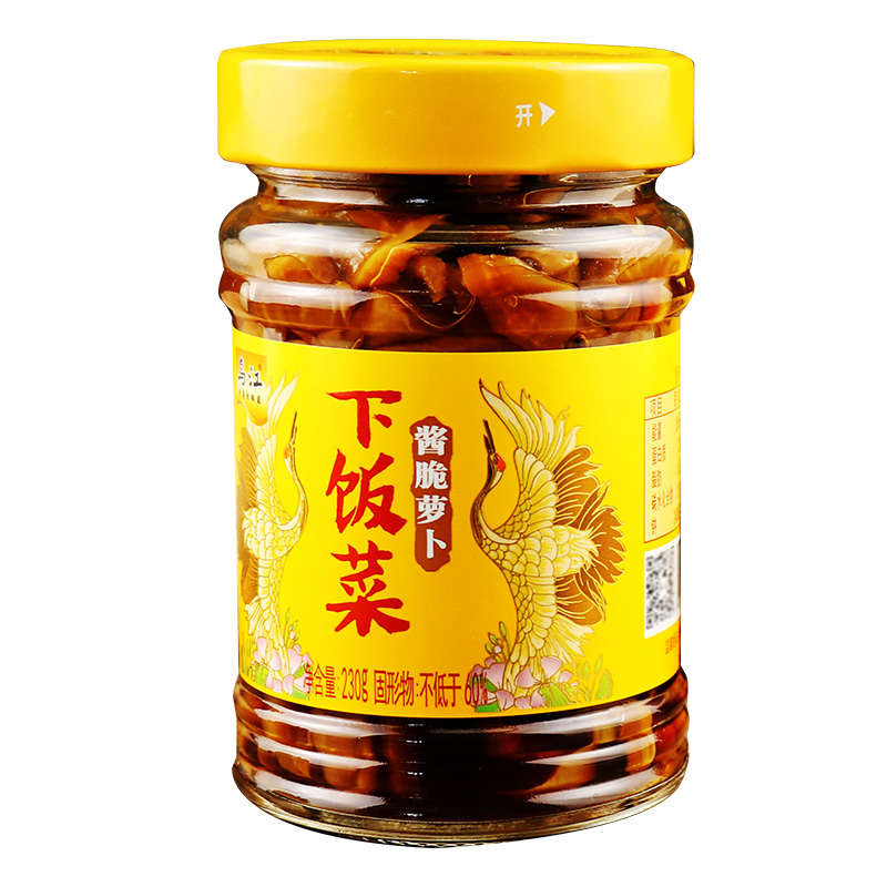 乌江酱脆萝卜涪陵榨菜下饭开胃咸菜脆口酱萝卜片泡菜正宗230g*1瓶 - 图3