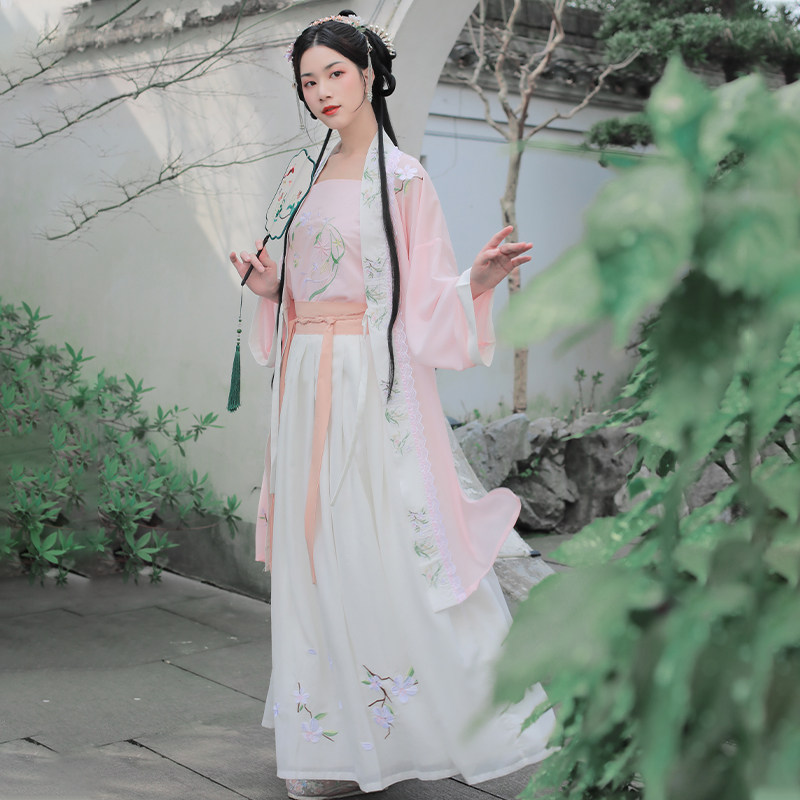 蝶妙语女正品原创采桑径里刺绣汉服 蝶妙语民族服装/舞台装