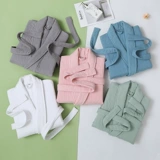 Хлопковый марлевый банный халат, демисезонное полотенце, пижама, увеличенная толщина