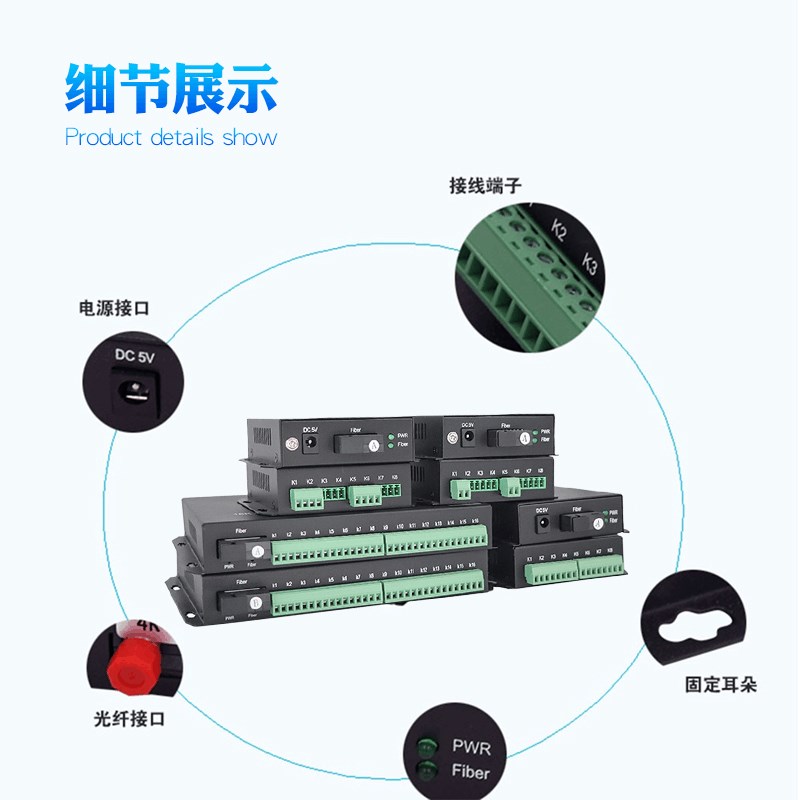 ty-aopre-time拓宇欧柏时代1 2 4 8 16 32路开关量光端机百兆网络-图1