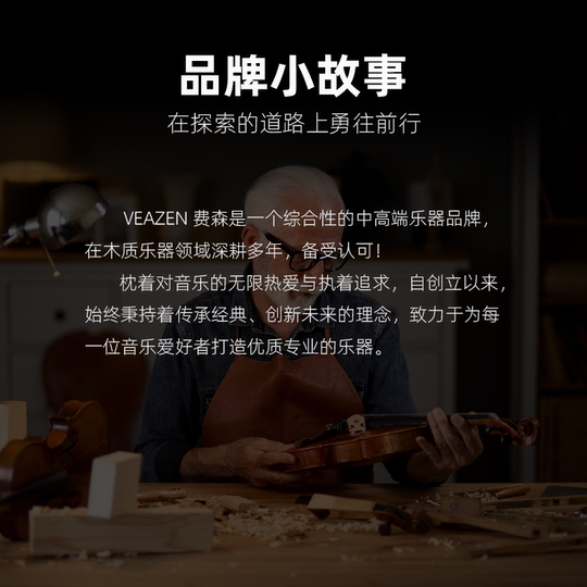 VEAZEN Feisen SV338 solid wood beginner professional grade examination performance children's entry-level practice handmade violin