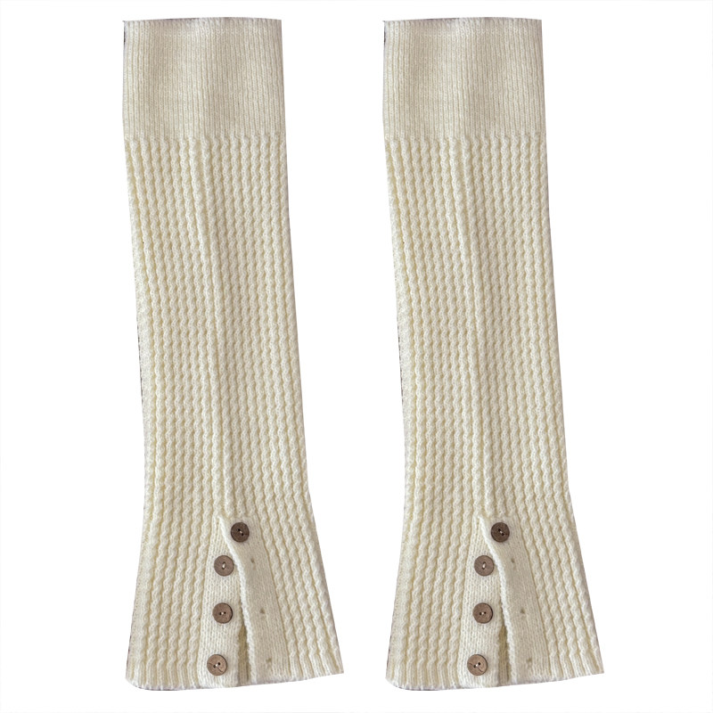 针织开口纽扣袜套袜子女秋冬加厚保暖小腿套配博肯鞋长筒袜堆堆袜,淘宝优惠券,粉丝福利购,淘宝优惠卷