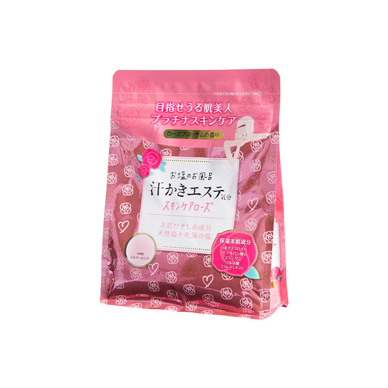 max日本进口浴盐玫瑰牛奶足浴海盐 MAX海外足浴盐