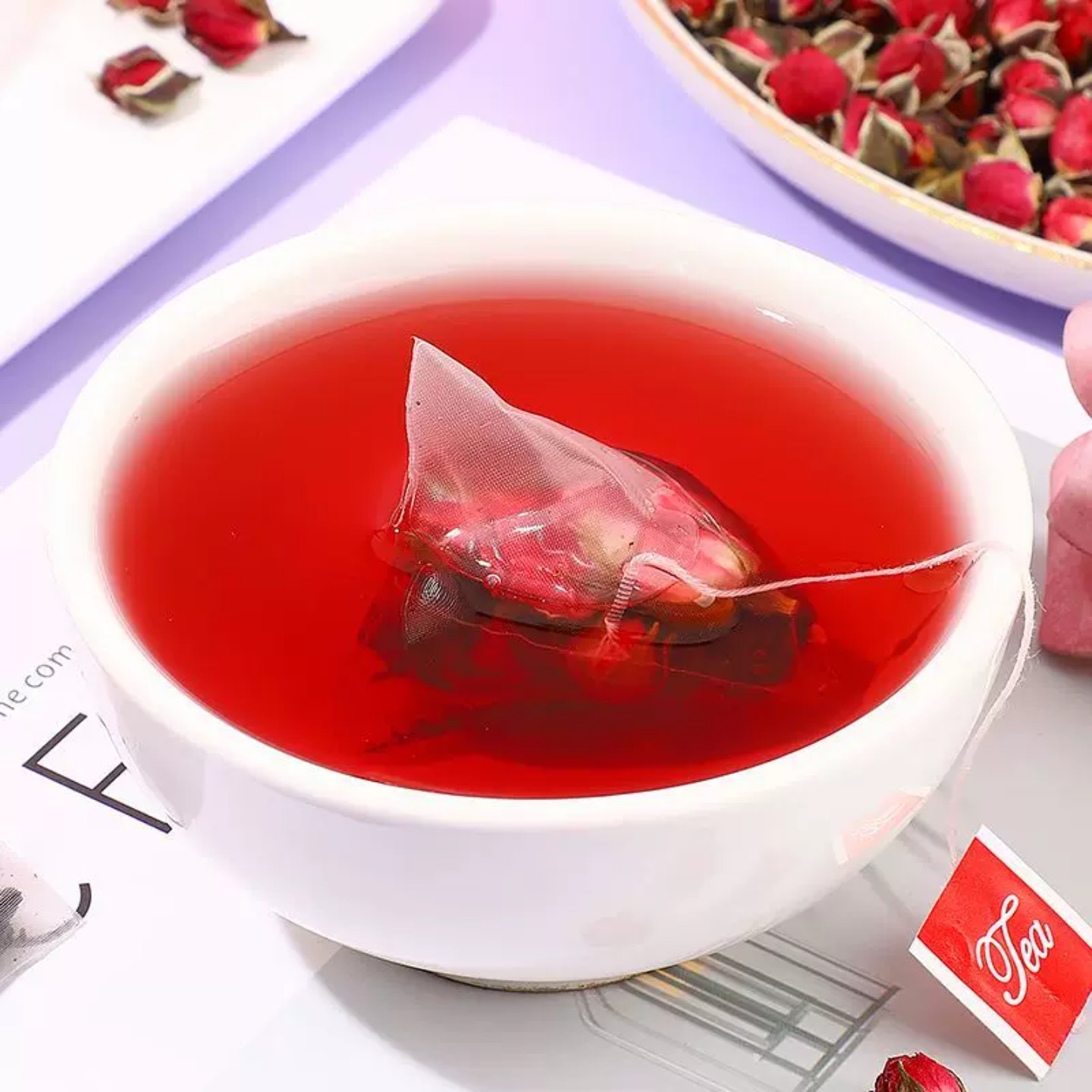 桑葚玫瑰洛神花茶茶包适合女生喝的养生茶夏泡水喝饮品官方旗舰店