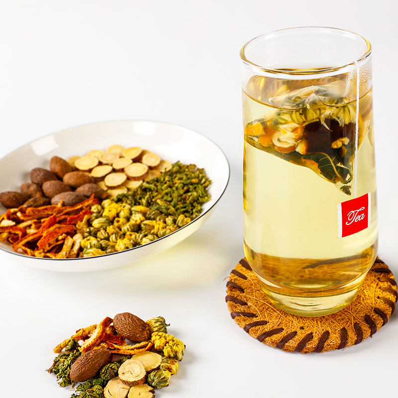 罗汉果金银清花肺润肺胖大海菊花茶 沁晚香代用/花草茶