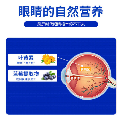 蓝莓叶黄素软糖正品官方旗舰店儿童成人护呵眼非专利药品近酯片视-图0