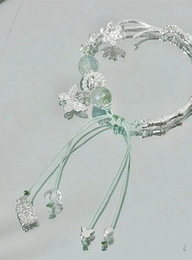 新中式古风绿色清冷手链