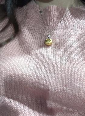 手工编织女项链极细锁骨绳高档精致挂小吊坠黄金锁佛公玉如意挂绳