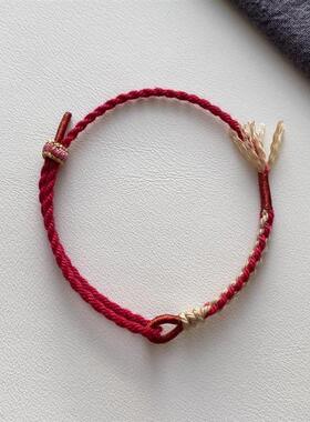 随喜百搭藏式棉手工手绳复古细挂绳diy手链本命年路路通2mm粗