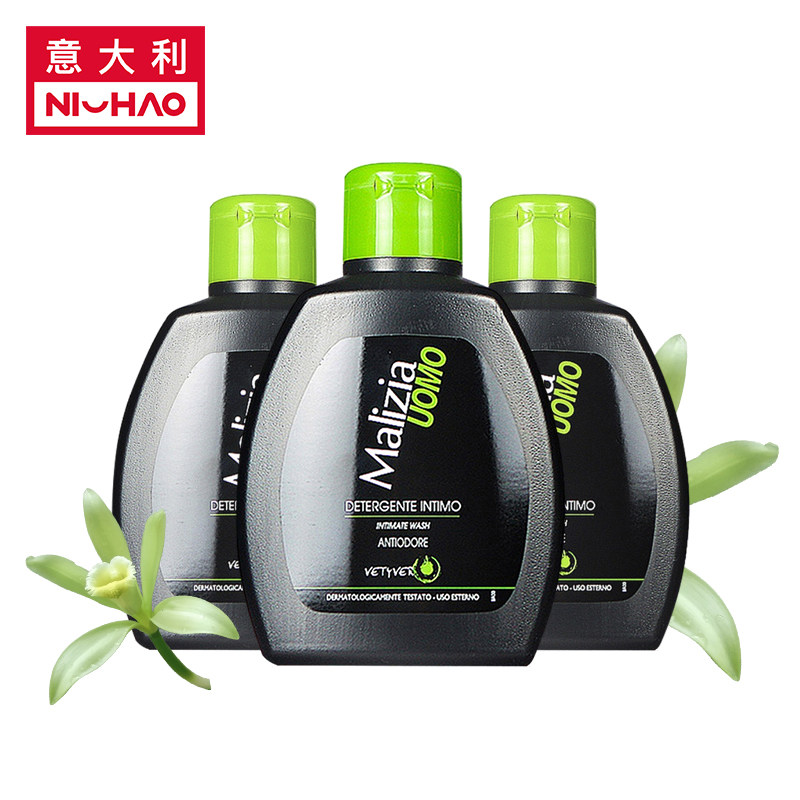 3瓶意大利进口malizia男士护理液 意大利nihao海外私处洗液