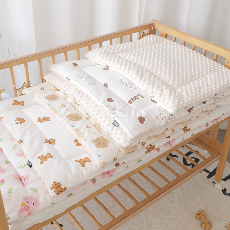 婴儿床褥子新生的儿小被褥幼儿园床褥垫纯棉可水洗宝宝午睡铺垫子-图3