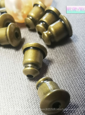 复古古铜色黑色子弹头耳环耳塞彩金耳环通用精品耳堵个性小众DIY