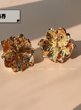 925银针韩版时尚高级感花朵耳钉小众简约精致百搭小雏菊设计感耳