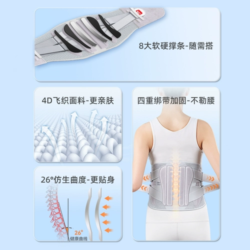 Ведес Медицинский ремень Поясничный поясничный диск поддерживает дышащие поясничные мышцы, поясничная поддержка поясничной