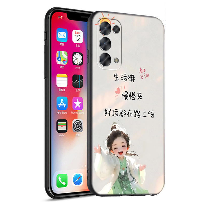 适用oppoReno5pro手机壳PDSM00卡通创意opp0ren05por男女rano5pro全包边rene5pro防摔软壳opop保护套0ppren5p - 图3