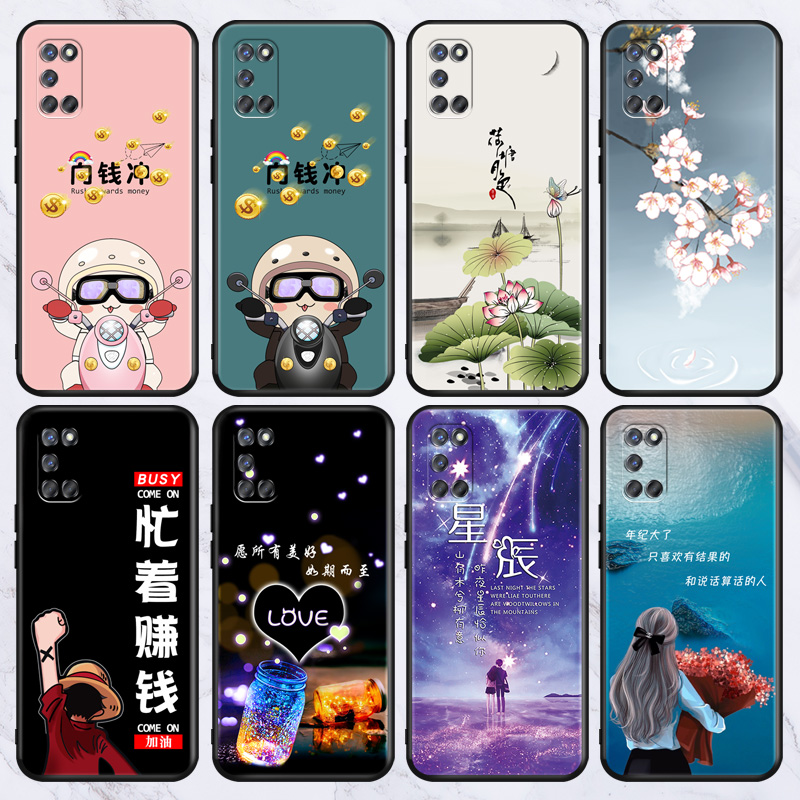 OPPOA52手机壳。卡通oopoa52彩绘0pp0a52软硅胶PDAT1O保护套PDAM10日韩ins简约0p0pa52男女oopp a52潮op0aa52-图2