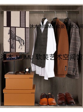 样板间男士衣柜软装饰品摆件衣帽