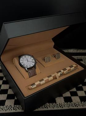 【男士衣柜套装】样板房衣帽间商务手提包西装外套皮鞋围巾摆件