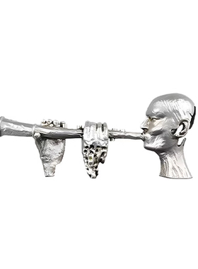 现代轻奢样板间玄关书房书柜创意证书奖杯体操人雕塑装饰摆件组合