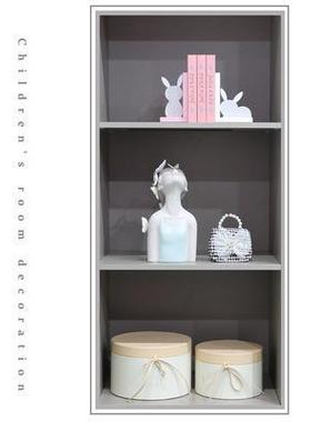 现代样板房儿童衣帽间创意摆件女孩房衣柜连衣裙鞋子软装饰品组合