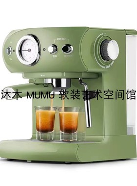 样板间厨房手工咖啡仿真面包片烘焙绿色咖啡软装饰品组合拍摄摆件