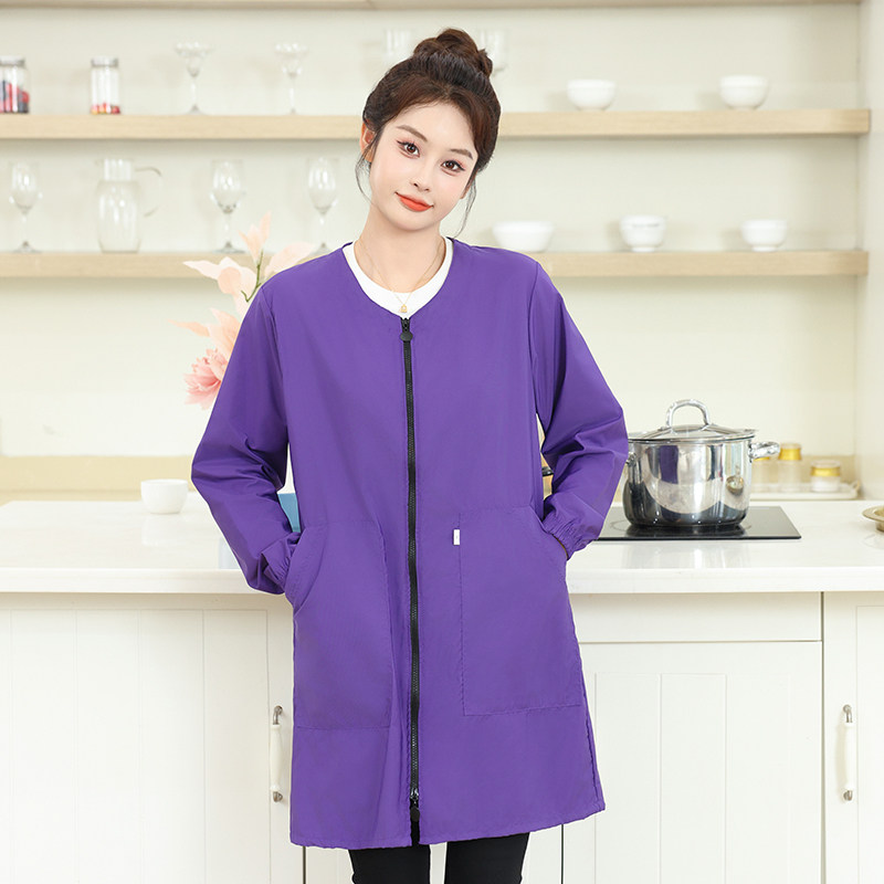 新款防水薄款小个子女罩衣保暖大人春秋季长袖围裙外套防污工作服,淘宝优惠券,粉丝福利购,淘宝优惠卷