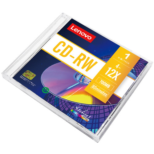 联想可擦写cd光盘CD-RW空白光碟光盘700Mcd-rw刻录光碟cd-rw 支持4-12X刻录空白光盘无损刻录光碟音乐空白盘 - 图1