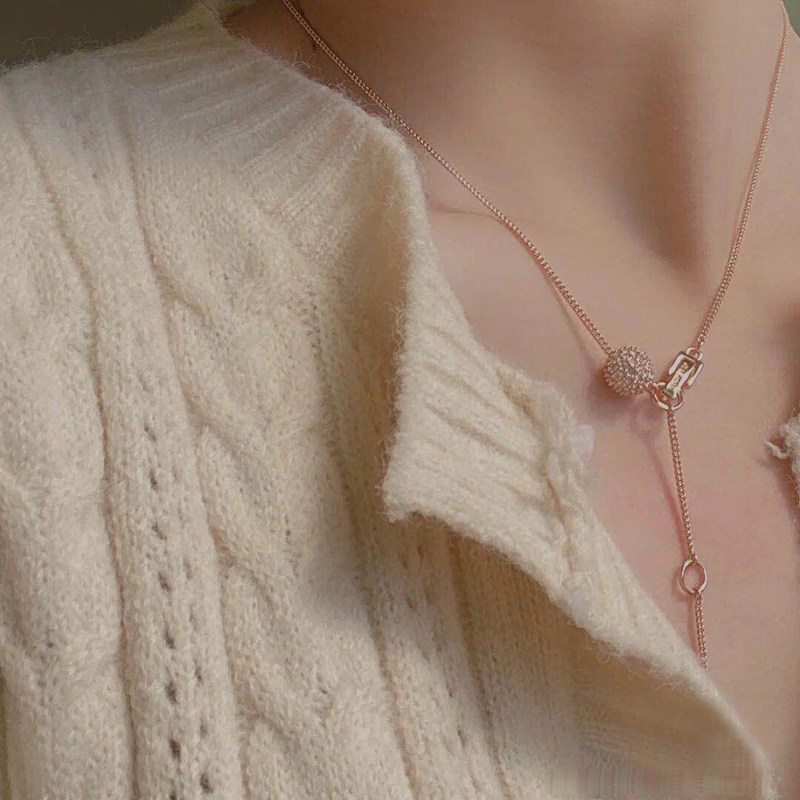 givenchy /纪梵希正品女火球锁骨链 Clim海外项链