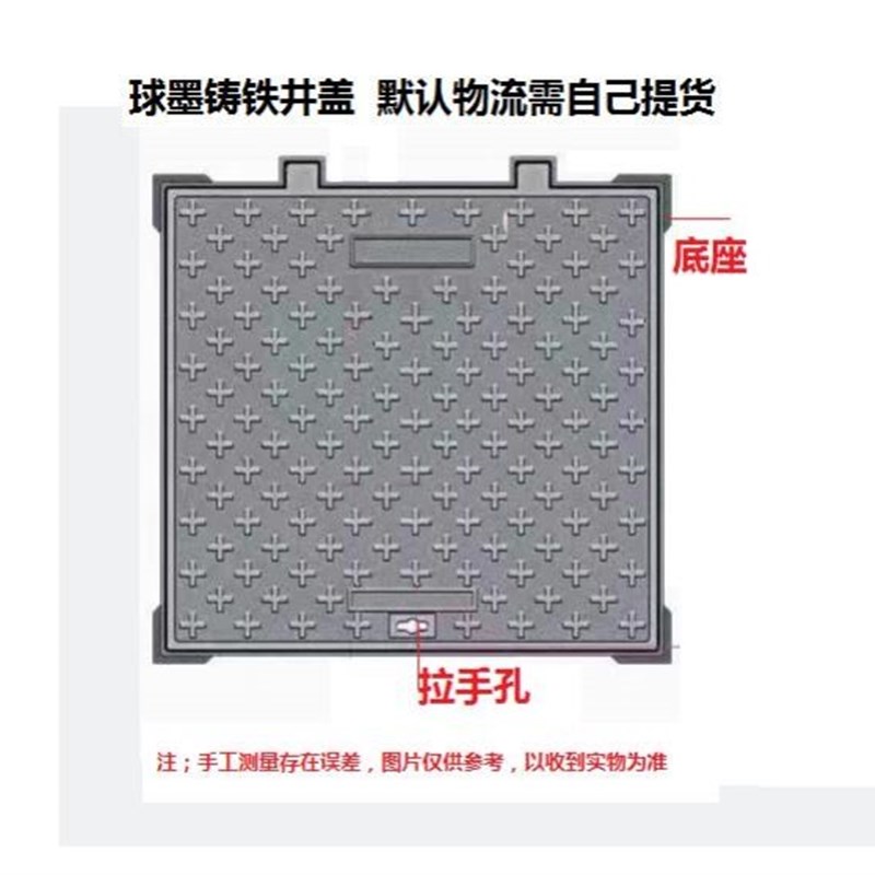 重型球墨铸铁市政井盖方井盖水沟承重长方形沙井井盖方井多规格 - 图2