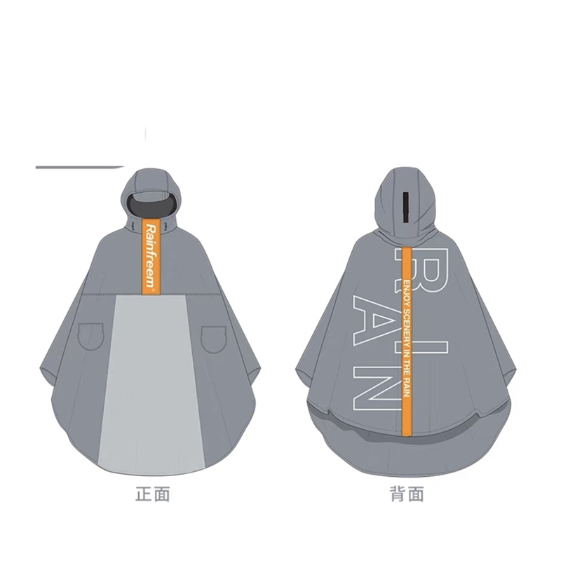 适用小牛NQi/MQiL/UQI/MQIs电动车黑色雨衣大帽檐雨披个性雨衣 - 图3