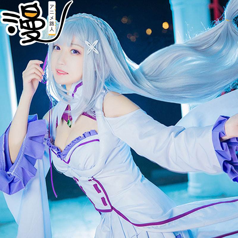 从零开始的异世界生活艾米莉亚娅cosplay女动漫表演cos服爱蜜莉雅 - 图0