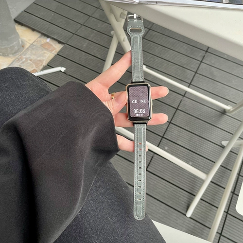 Huawei, совместимый браслет, часы, ремешок для часов, трендовые сменные креативные аксессуары, из натуральной кожи