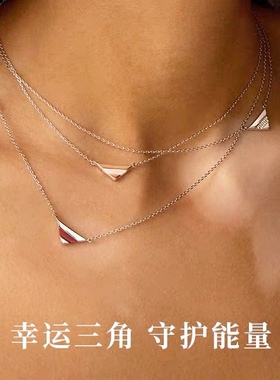 何家原厂925纯银珠宝幸运符号锁骨链项链饰品轻奢配饰女生礼物